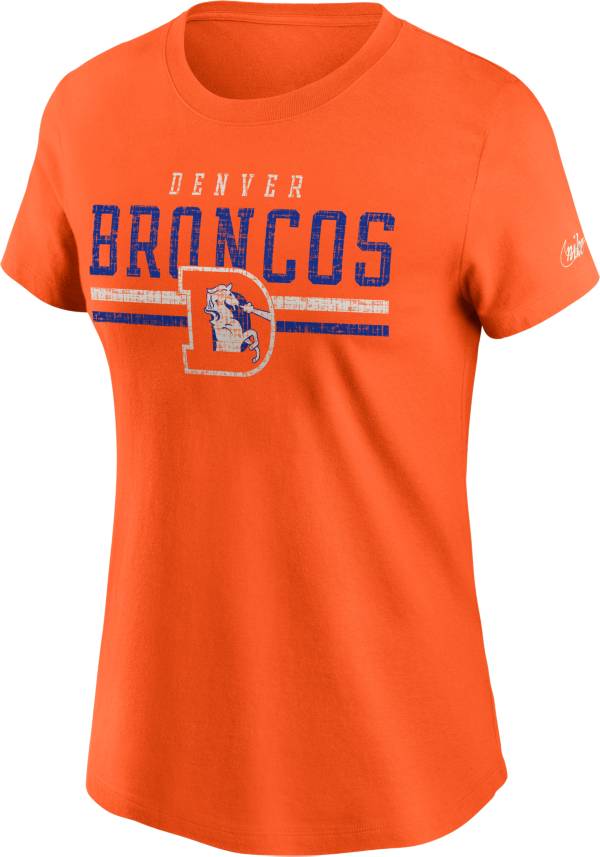 Nike Women's Denver Broncos Historic Team Name Orange T-Shirt product image