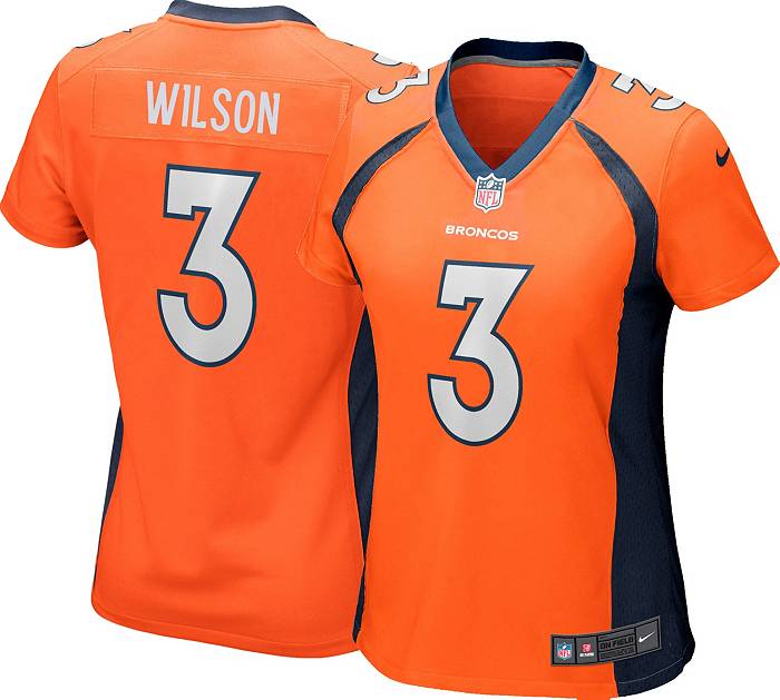 2022-23 Denver Broncos Wilson #3 Nike Game Home Jersey (L)