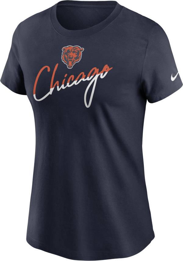 Nike Women's Chicago Bears City Roll Navy T-Shirt product image