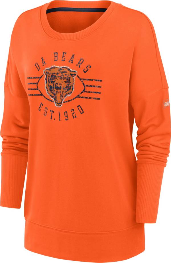 Nike Women's Chicago Bears Historic Fleece Orange Crew product image