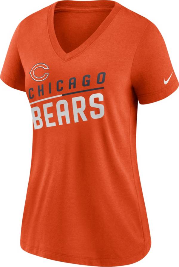 Nike Women's Chicago Bears Slant Orange V-Neck T-Shirt product image
