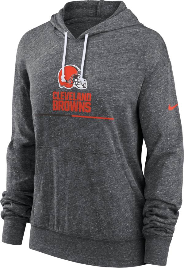 Nike Women's Cleveland Browns Grey Gym Vintage Pullover Hoodie product image