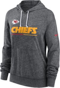 Kansas City Chiefs Womens Grey Retro Gameday Knobi Crew Sweatshirt