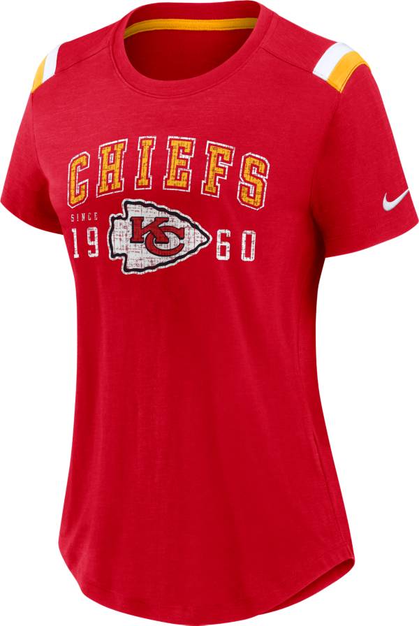 Nike Women's Kansas City Chiefs Historic Athletic Red Heather T-Shirt product image