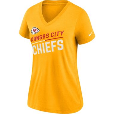 sorry, Nike Women's Kansas City Chiefs Slant Gold V-Neck T-Shirt is currently out of stock