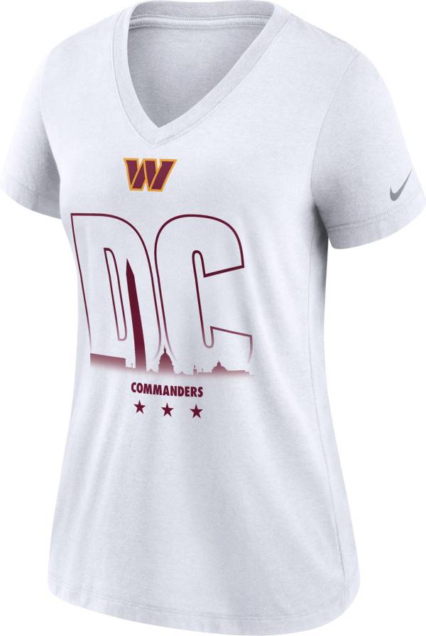 Nike Women's Washington Commanders Tri-Blend White T-Shirt product image
