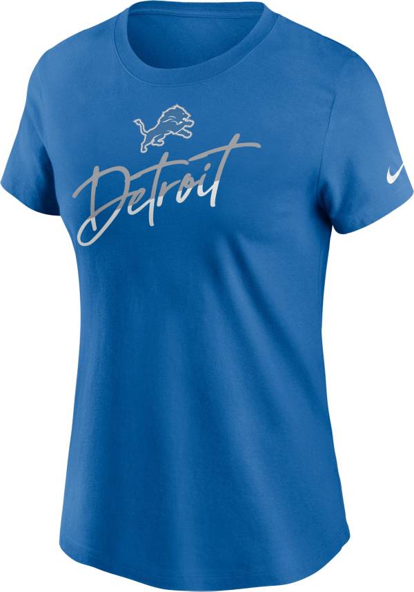 Nike Women's Detroit Lions City Roll Blue T-Shirt product image
