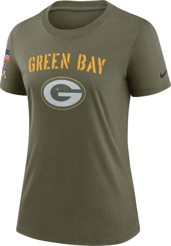 Nike Women's Green Bay Packers Salute to Service Olive Legend T-Shirt product image