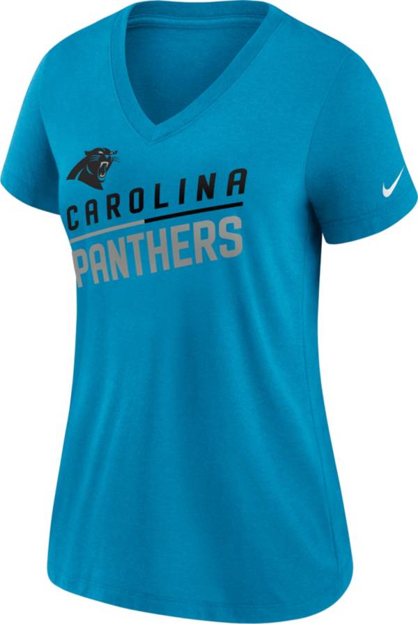 Nike Women's Carolina Panthers Slant Blue V-Neck T-Shirt product image