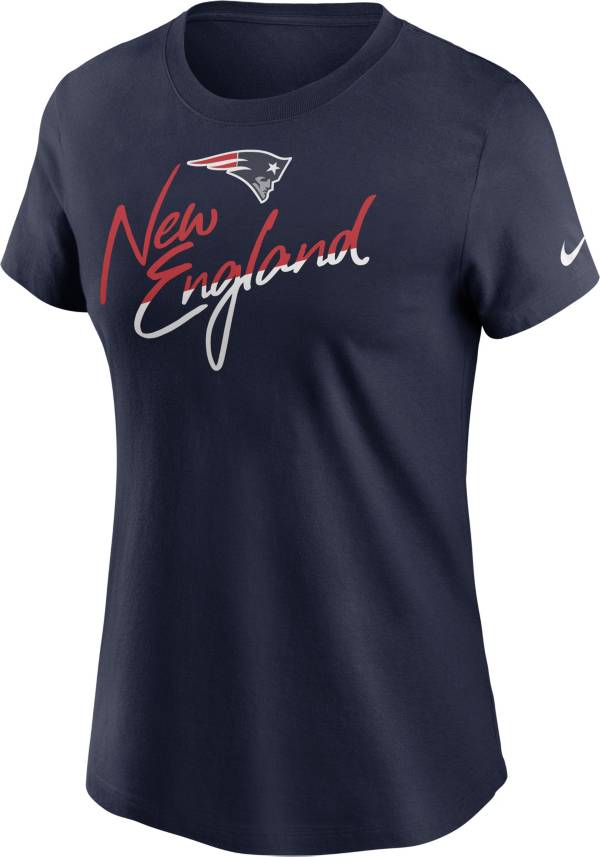 Nike Women's New England Patriots City Roll Navy T-Shirt product image