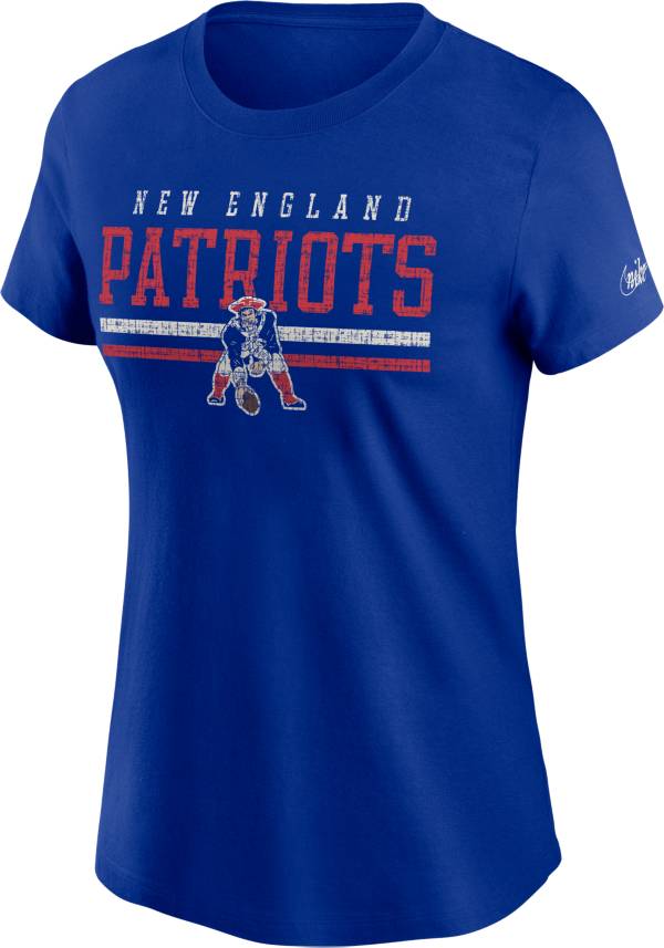 Nike Women's New England Patriots Historic Team Name Royal T-Shirt product image