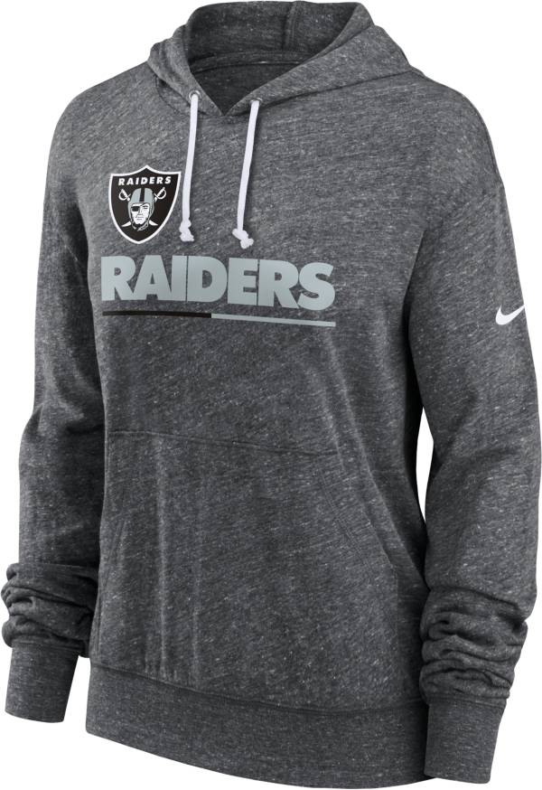 Nike Women's Las Vegas Raiders Grey Gym Vintage Pullover Hoodie product image