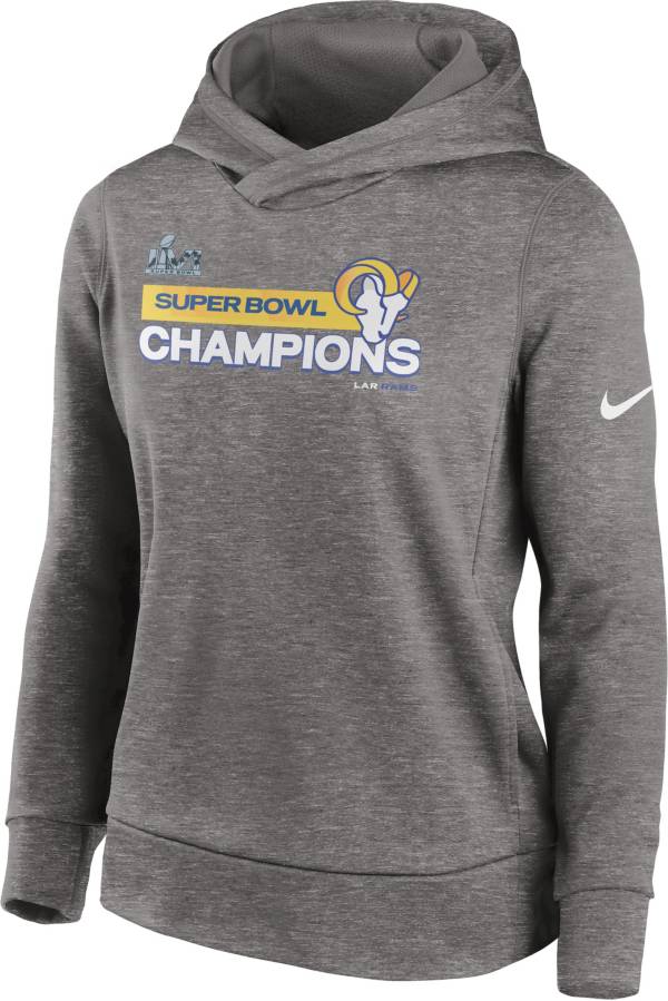 Nike Women's 2021 Super Bowl LVI Champions Los Angeles Rams Pullover Hoodie