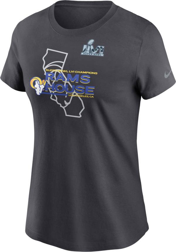 Nike Women's 2021 Super Bowl LVI Champions Los Angeles Rams 'Rams House' T-Shirt