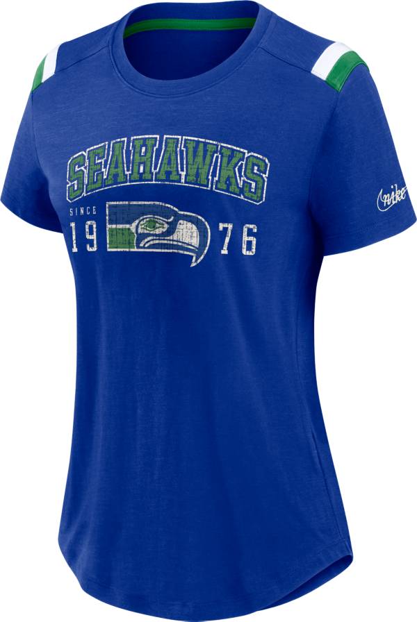 Nike Women's Seattle Seahawks Historic Athletic Royal Heather T-Shirt product image