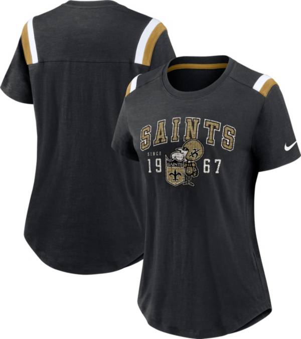 Nike Women's New Orleans Saints Historic Athletic Black T-Shirt product image