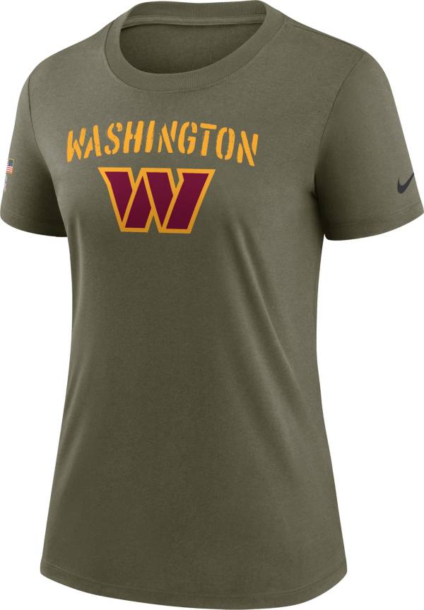 New Era Women's Washington Commanders Burnout Red T-Shirt