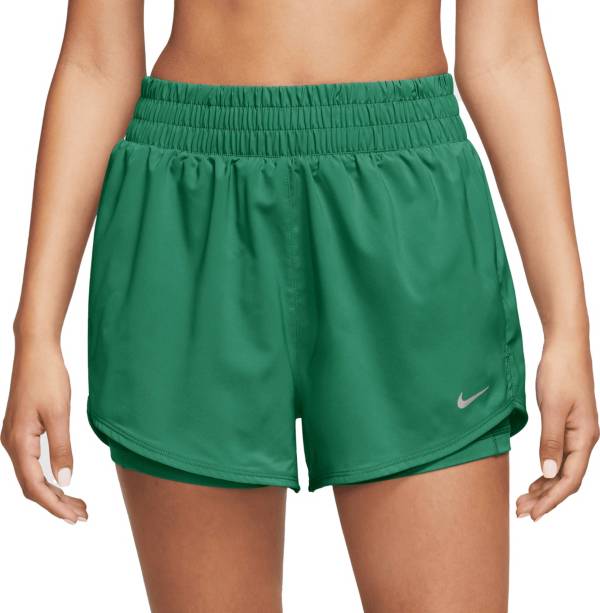 DSG WOMEN'S 2-IN-1 SHORTS ATHLETIC MID RISE RUNNING SHORTS SIZE XSmall