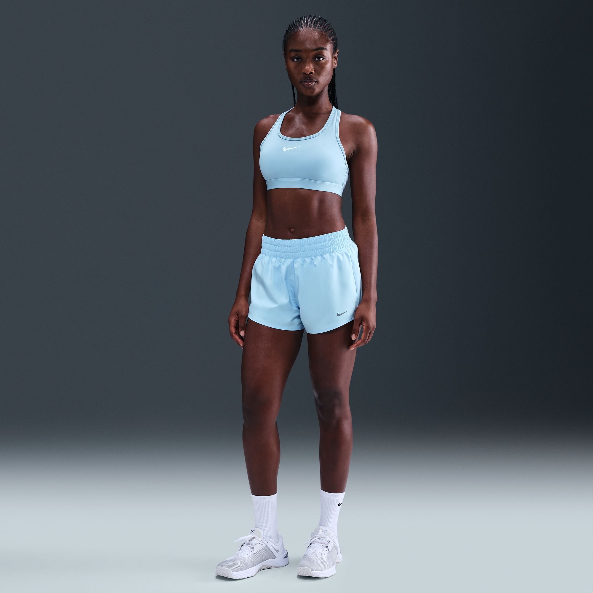 Nike Women's One Dri-FIT Mid-Rise 3" Brief-Lined Shorts product image