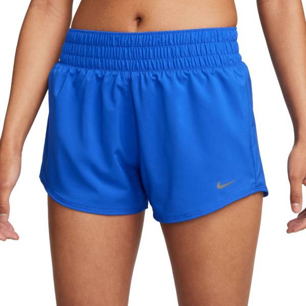 Nike Women`s One Dri-FIT Mid-Rise 3-inch Shorts