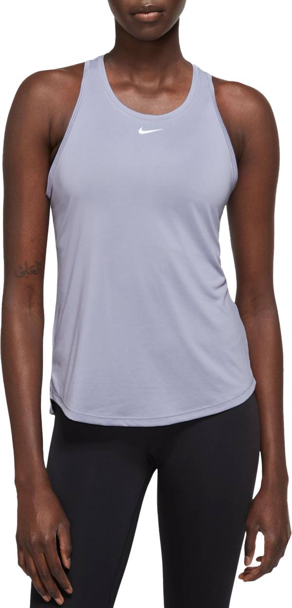 Nike Dri-Fit Tank Top Women's Small White Red Workout Running