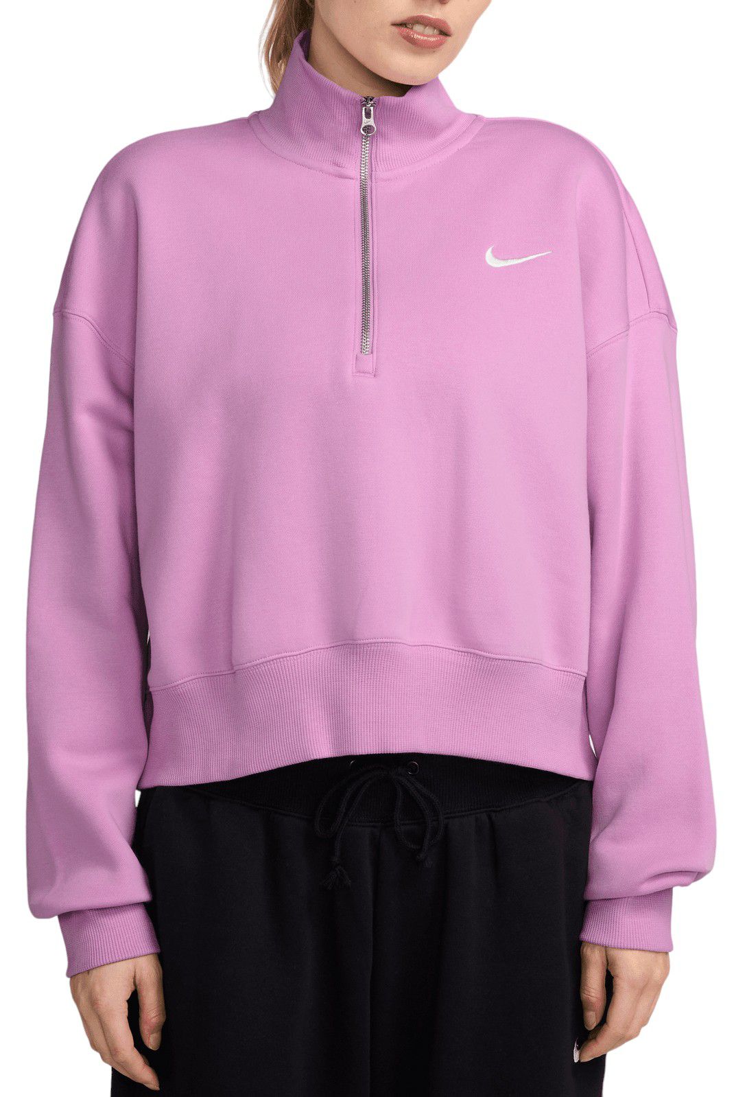 Nike Women's Sportswear Phoenix Fleece Oversized 1/2-Zip Crop Sweatshirt product image