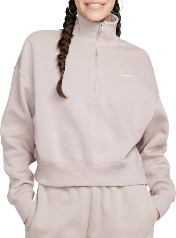Nike Women's Sportswear Phoenix 1/4 Zip Fleece Pullover Sweatshirt product image