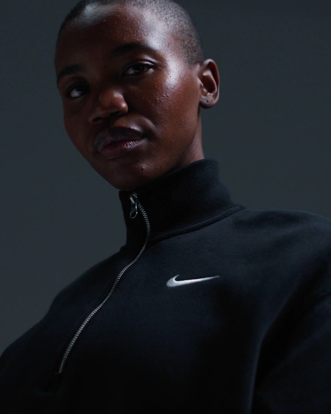 Nike Women's Sportswear Phoenix Fleece Oversized 1/2-Zip Crop Sweatshirt product