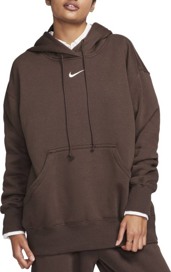 Nike Women's Sportswear Club Fleece Pullover Hoodie In Brown