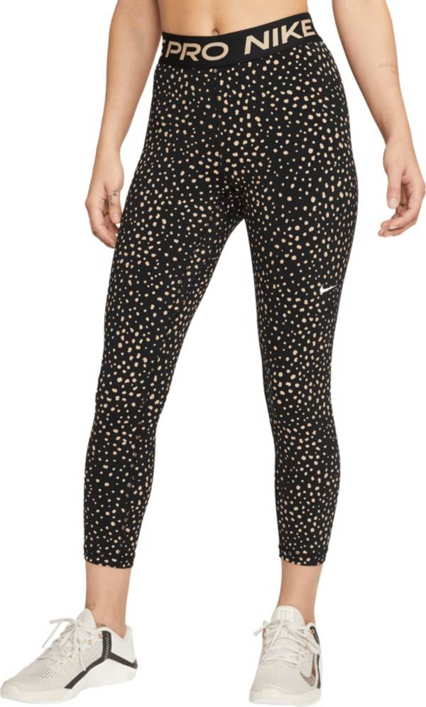 Nike Womens Pro Mid-Rise Legging, Black / White