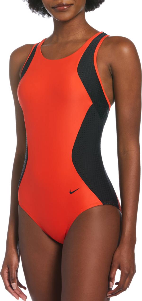 Nike high neck outlet one piece swimsuit