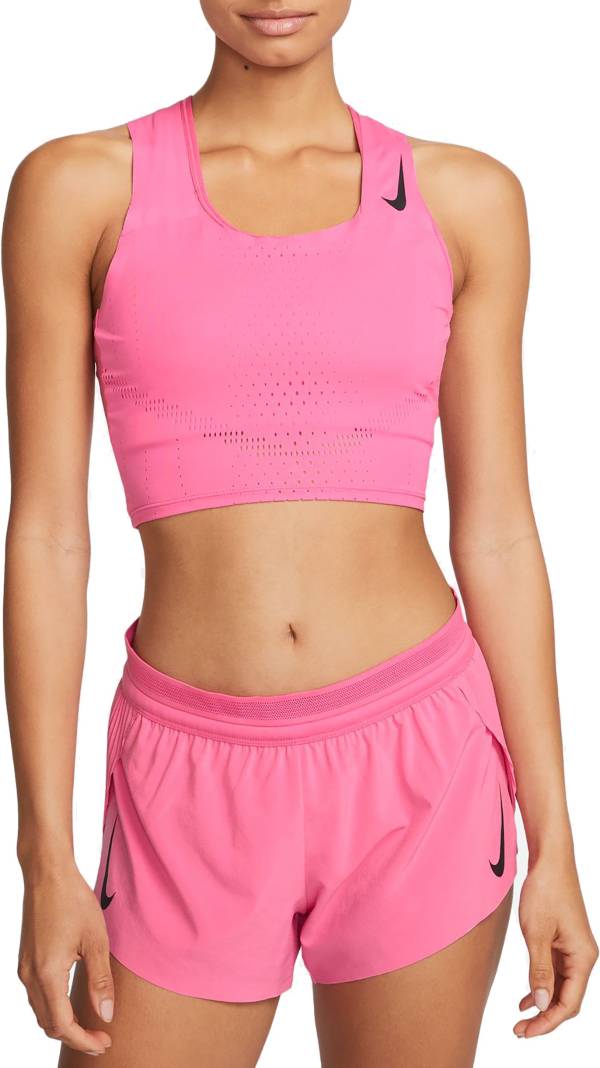 Womens pink outlet nike top