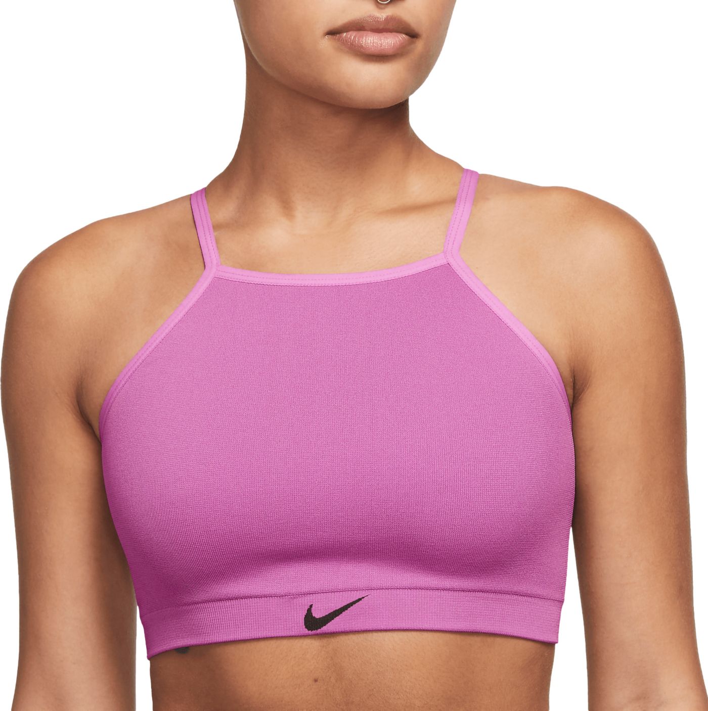Nike Women s Indy Seamless Ribbed Light Support Non Padded Sports Bra Dick s Sporting Goods