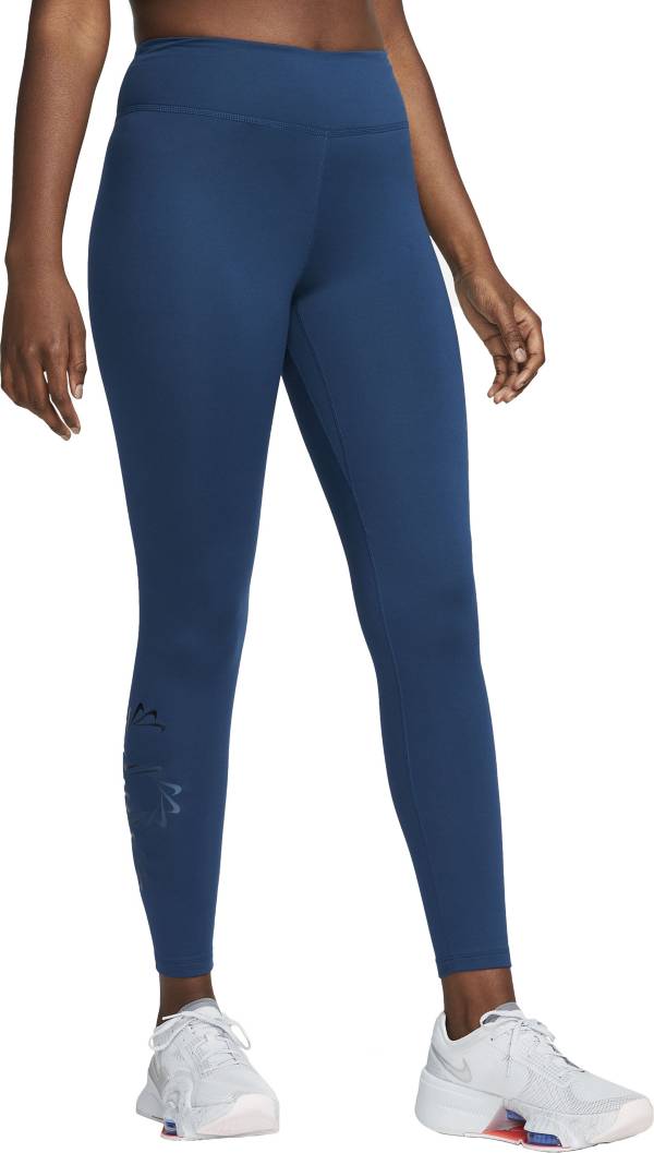 Nike Women's Therma-FIT One Mid-Rise Graphic Training Leggings product image