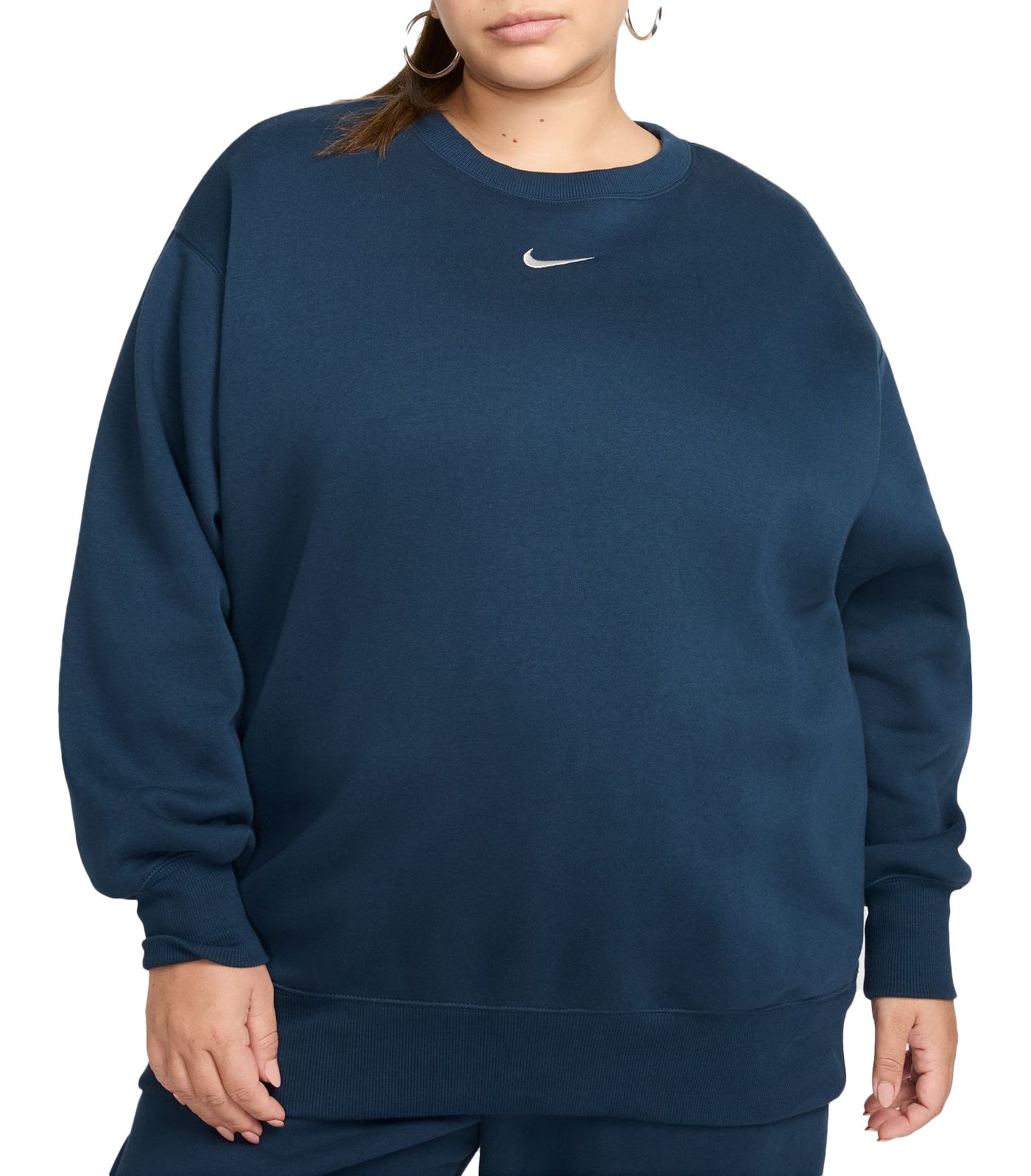 Nike Women s Sportswear Phoenix Fleece Oversized Crewneck Sweatshirt Plus Size Dick s Sporting Goods