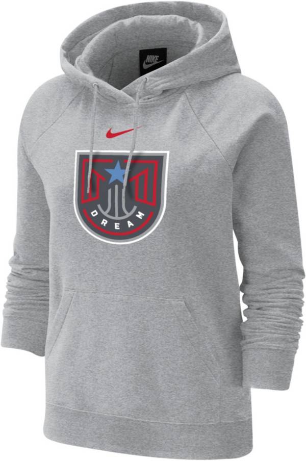Nike Women's Atlanta Dream Grey Varsity Arch Pullover Fleece Hoodie product image