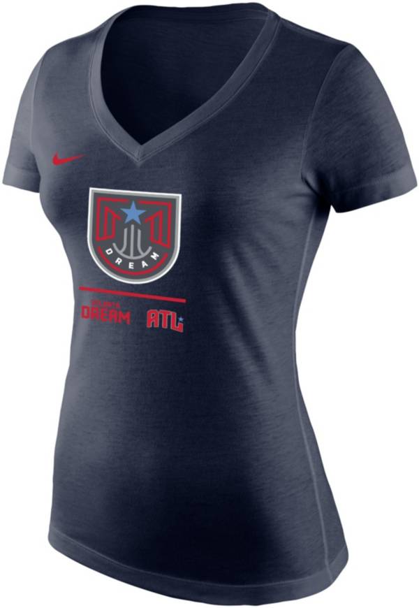 Nike Women's Atlanta Dream Navy Tri-blend T-Shirt product image