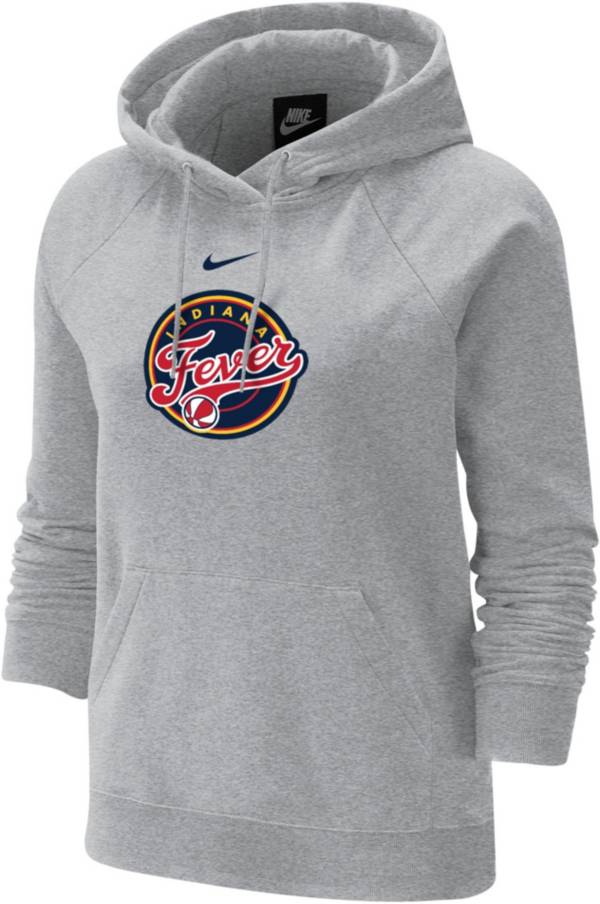 Nike Women's Indiana Fever Grey Varsity Arch Pullover Fleece Hoodie product image