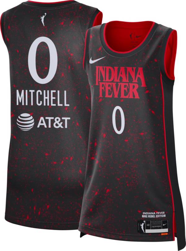 Nike Women's Indiana Fever Kelsey Mitchell #0 Black Rebel Edition Jersey product image