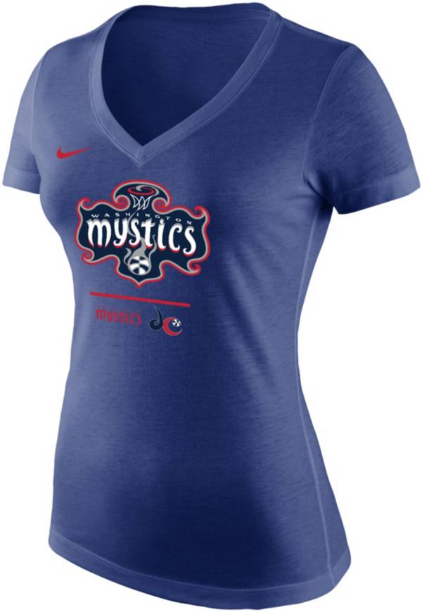 Nike Women's Washington Mystics Navy Tri-blend T-Shirt product image