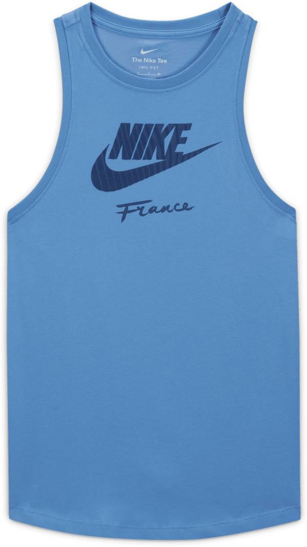 Nike ace store logo tank blue