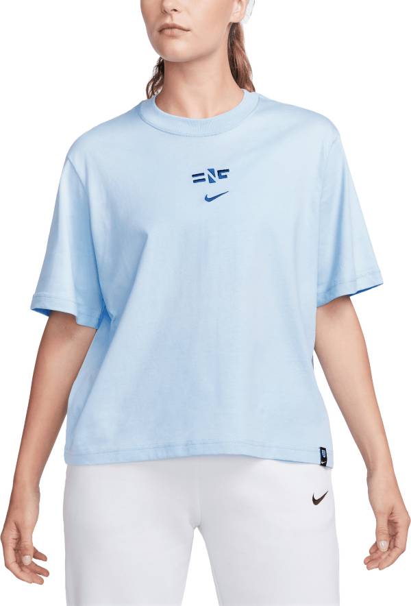 Ladies light blue t 2024 shirt