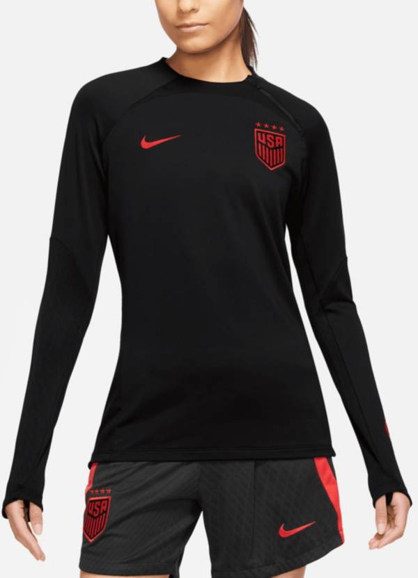 Pak om te zetten fee Harde wind Nike Women's USWNT '23 Training Quarter-Zip Black Pullover Shirt | Dick's  Sporting Goods