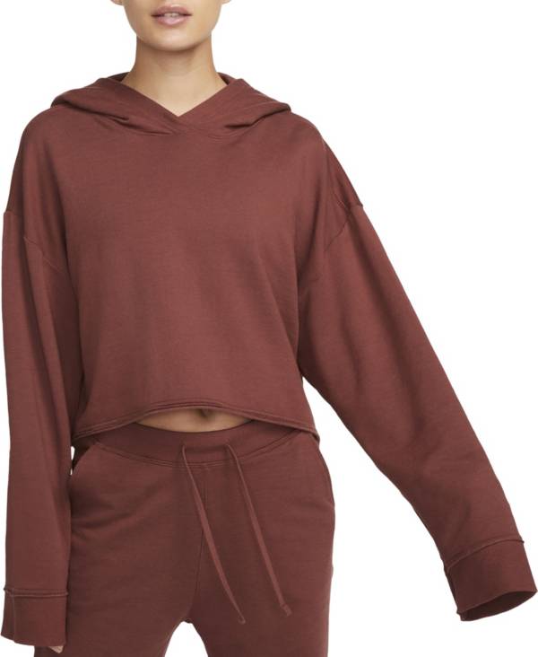 emulsie dier Kosten Nike Women's Yoga Luxe Cropped Fleece Hoodie | Dick's Sporting Goods