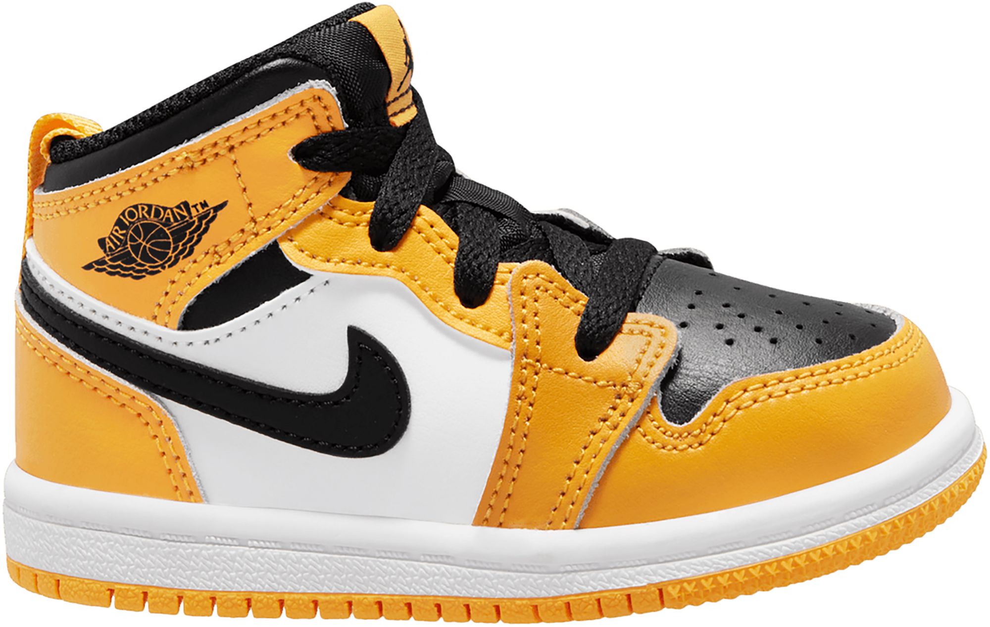 black and yellow jordans for toddlers