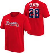 Fan Made Number#28 Matt Olson Atlanta Braves Navy T-Shirt Unisex Fan Gifts