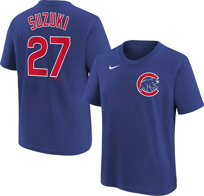 Nike Youth Chicago Cubs Seiya Suzuki #27 Royal T-Shirt