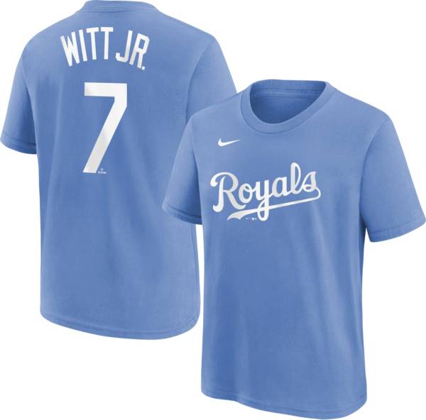 Nike Youth Kansas City Royals Bobby Witt Jr. #7 Blue T-Shirt