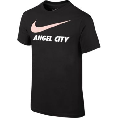 sorry, Nike Youth Angel City FC Swoosh Dri-FIT Black T-Shirt is currently out of stock