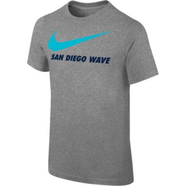 sorry, Nike Youth San Diego Wave FC Swoosh Grey T-Shirt is currently out of stock